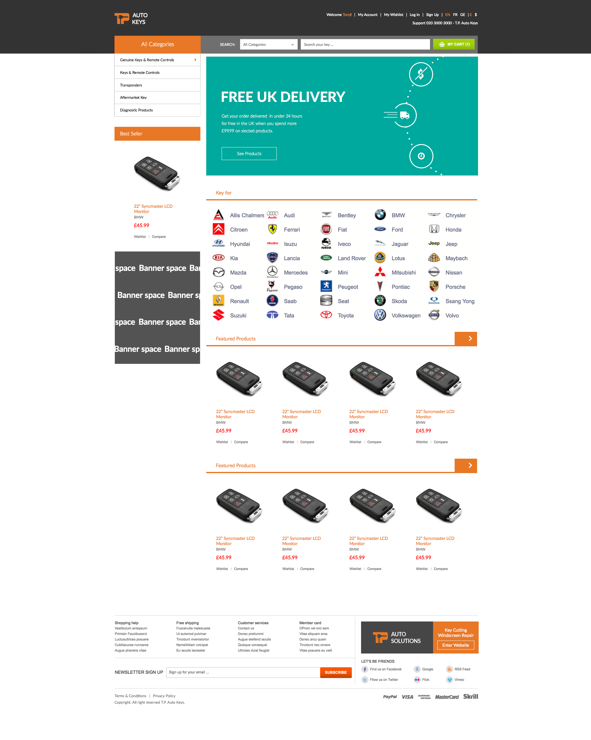 TP Auto Keys E-Commerce